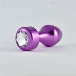 Lovetoy Butt Plug Purple Rosebud with Jewel