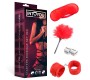 Intoyou Bdsm Line Starters Bondage Set 4 Pieces Red