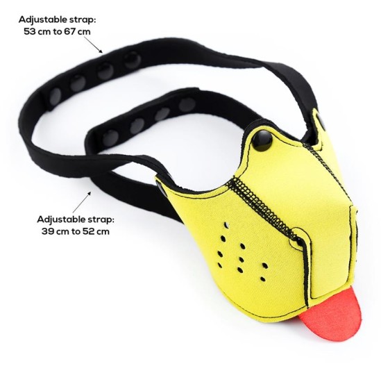 A-Gusto Neoprene Puppy Face Mask Yellow