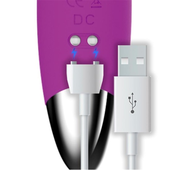 Action Nr. Desmit G-Spot Hyper-Flexible Vibe Magnetic USB silikona