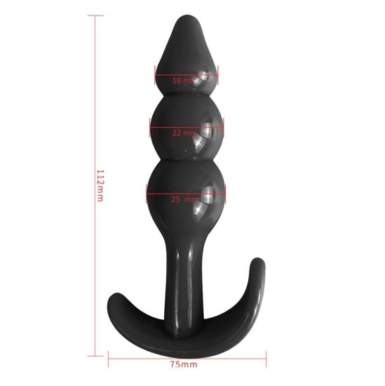 Latetobed Gevil Anchor Butt Plug Black