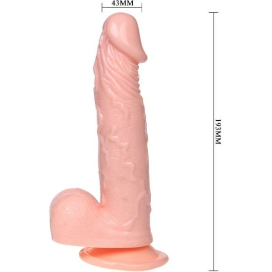 Baile Stimulating Piepūšams REĀLISTS DILDO AR SŪSĒTTAUSI