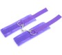 Intoyou Bdsm Line Handcuffs with Velcro with Long Fur Purple