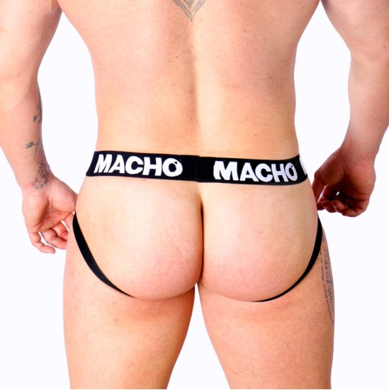 Macho Underwear МАЧО - MX25NC JOCK ЧЕРНАЯ КОЖА S