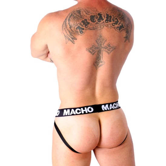 Macho Underwear МАЧО - MX25NC JOCK ЧЕРНАЯ КОЖА S