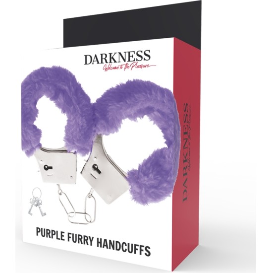 Darkness Bondage DARKNESS - LILAC LINED METAL HANDCUFFS