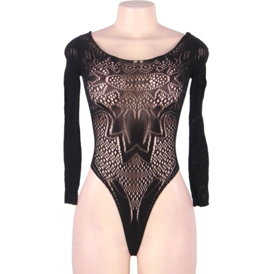 Queen Lingerie LONG SLEEVE TEDDY SL