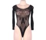 Queen Lingerie LONG SLEEVE TEDDY S-L