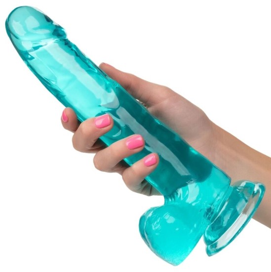 California Exotics CALEX IZMĒRS QUEEN DILDO - ZILS 20,3 CM