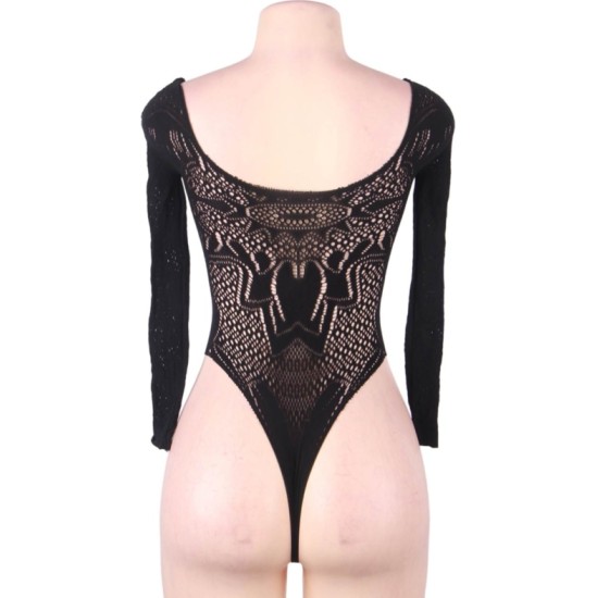 Queen Lingerie LONG SLEEVE TEDDY SL