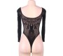 Queen Lingerie LONG SLEEVE TEDDY S-L