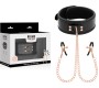 Begme Black Edition BEGME - BLACK EDITION COLLAR WITH NIPPLE CLAMPS WITH NEOPRENE LINING