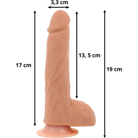 Ohmama Stimulating OHMAMA - AUGŠU UN LEJU DILDO AR SILTUMA FUNKCIJU UN TĀLVADĪBAS PULTI