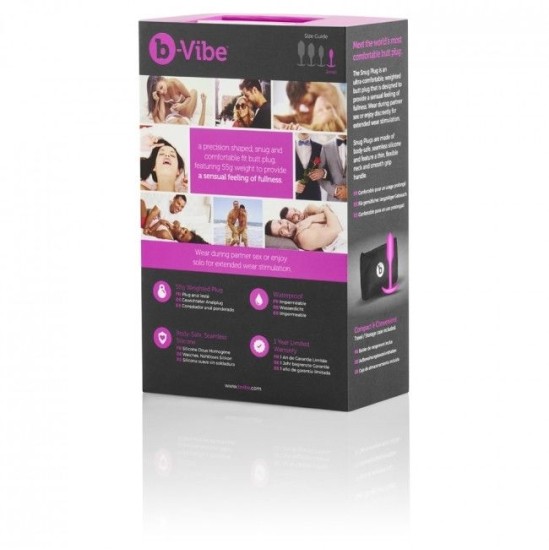 B-Vibe SNUG PLUG 1 ROZĀ