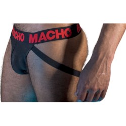 Macho - MX26X2 JOCK melns/sarkans XL
