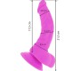 Diversia Elastīgs Vibrējošs Dildo 21,5 CM - violets