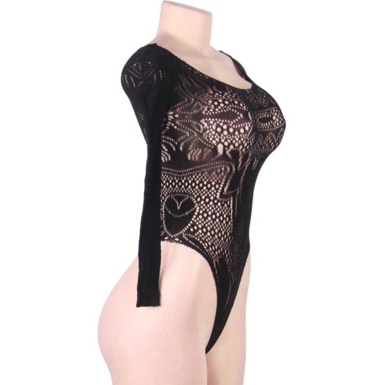 Queen Lingerie LONG SLEEVE TEDDY SL