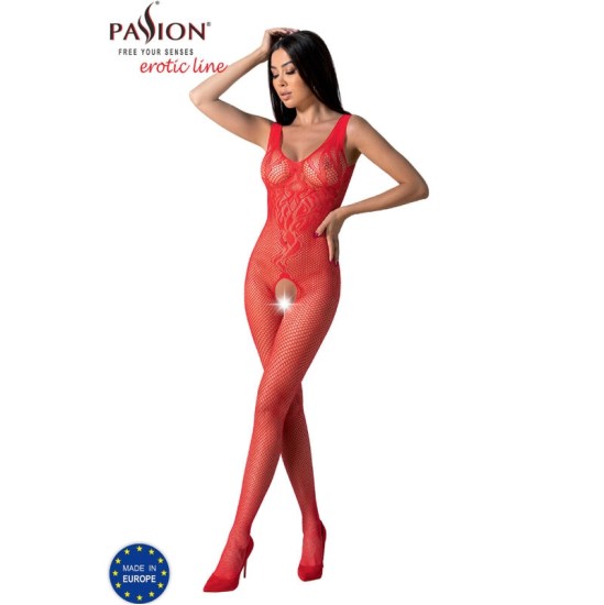 Passion Woman Bodystockings PASSION - BS098 RED BODYSTOCKING VIENS IZMĒRS