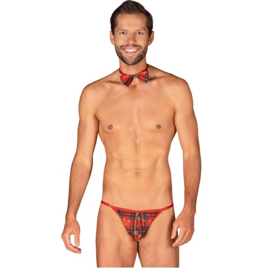 Obsessive Xmas OBSESSIVE - MS MERRILO THONG & BOW TIE ONE SIZE