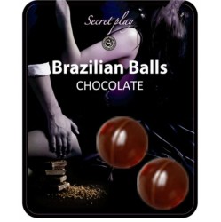 Secretplay Cosmetic SECRETPLAY - 2 BRAZILIAN BALLS CHOCOLAT