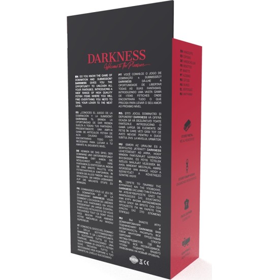 Darkness Bondage TUMŠUMS - MELNI REGULĒJAMI ROKU DZELŽI AR dubultā pastiprinājuma lenti