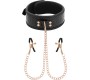 Begme Black Edition BEGME - BLACK EDITION COLLAR WITH NIPPLE CLAMPS WITH NEOPRENE LINING