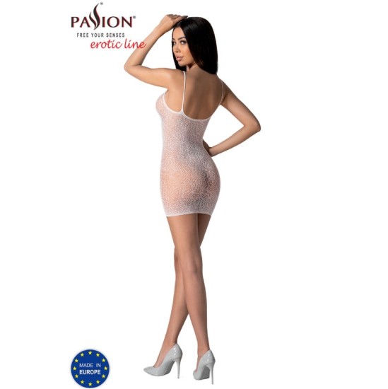 Passion Woman Tīkliņtērps PASSION - BS096 Balta BODYSTOCKING Viens izmērs