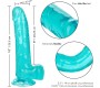 California Exotics CALEX IZMĒRS QUEEN DILDO - ZILS 20,3 CM