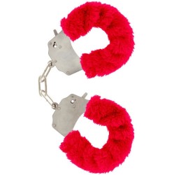 Toyjoy FURRY FUN CUFFS BONDAGE RED