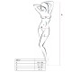 Passion Woman Bodystockings PASSION WOMAN BS017 WHITE BODYSTOCKING VIENS IZMĒRS