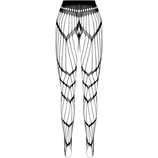 Passion Woman Garter & Stock PASSION - EKO KOLEKCIJA BODYSSTOCKING ECO S006 BLACK