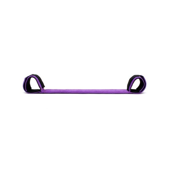 Bondage Play Spreader Bar with 2 Cuffs Purple