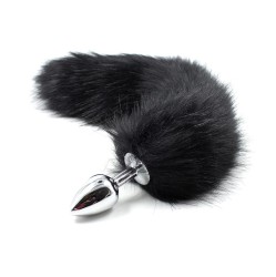 Latetobed Bdsm Line Metallist Butt Plug Foxy Tail Velvet Touch 40 cm Must