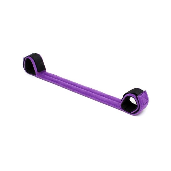 Bondage Play Spreader Bar with 2 Cuffs Purple