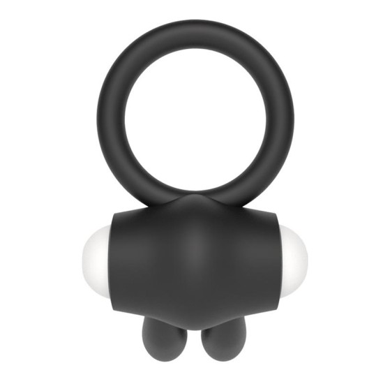 Lovetoy Vibrating Cockring Power Clit Black