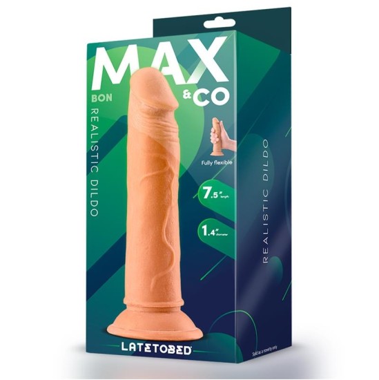 Max & Co Bon Realistic dildo ar piesūcekni 7.5 miesu