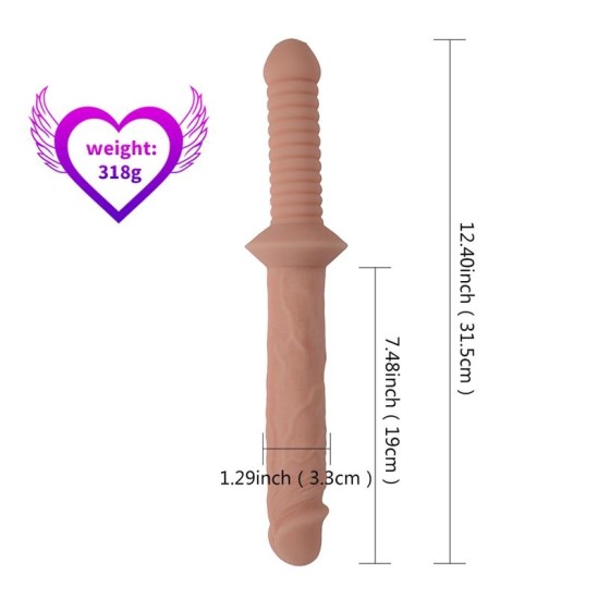 Shequ Realistlik Dildo Väike Mõõk 31,5 cm