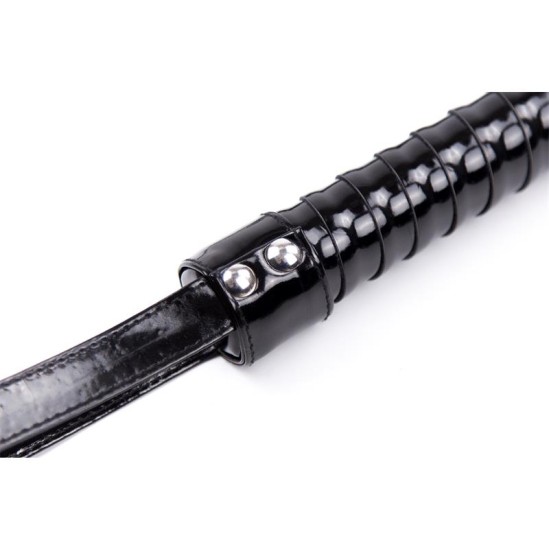 Latetobed Bdsm Line Shinny Handle Flogger 44 cm Black
