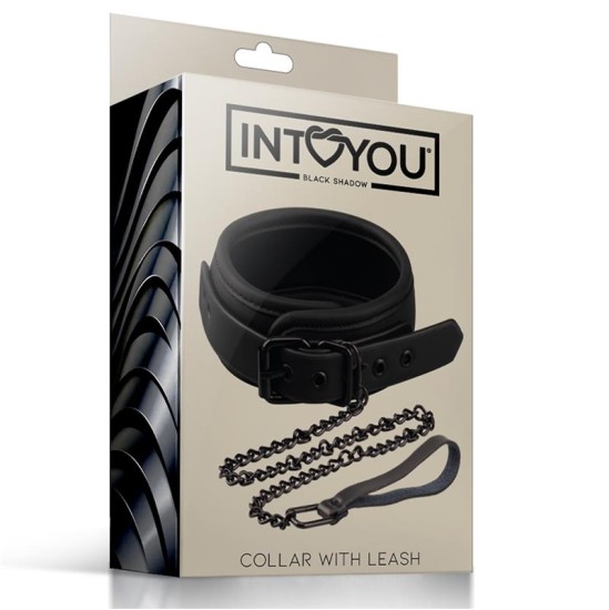 Intoyou Black Shadow Apkakle ar pavadu Vegan Leather