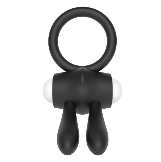 Lovetoy Vibrējošs Cockring Power Clit Black