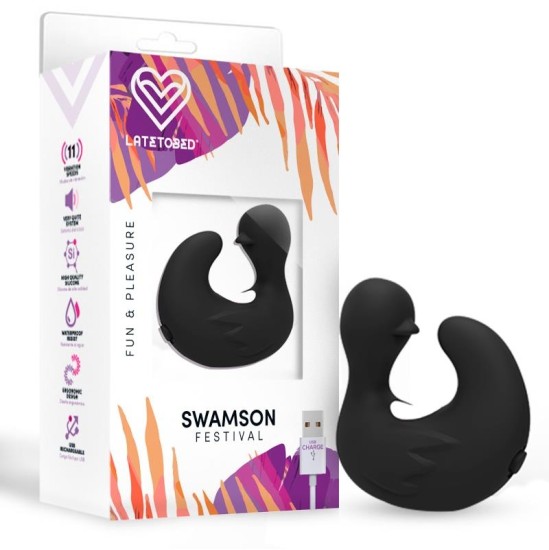 Festival Swamson Stimuliatorius Duckling Thimble USB silikoninis juodas