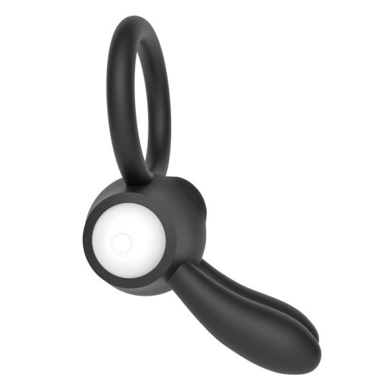 Lovetoy Vibrējošs Cockring Power Clit Black