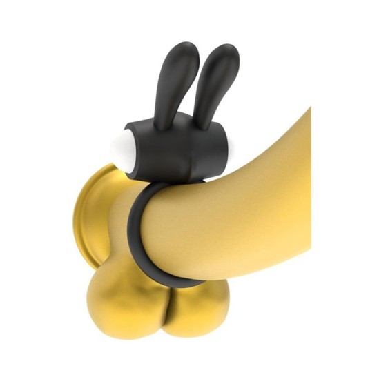 Lovetoy Vibrating Cockring Power Clit Black