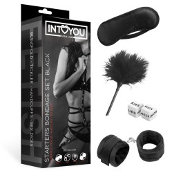 Intoyou Bdsm Line Starters Bondage Set 4 Pieces Melns