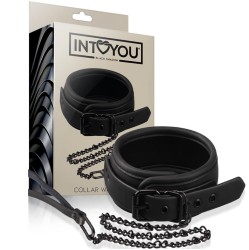 Intoyou Black Shadow Apkakle ar pavadu Vegan Leather