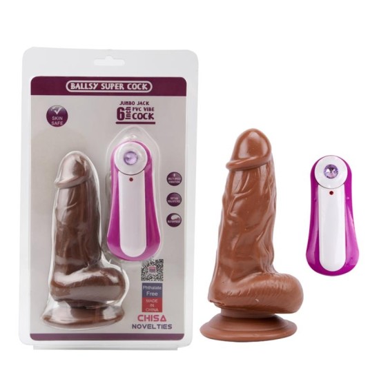 Chisa Dildo Jumbo Jack 6 Vibrating Dildo-Ruda