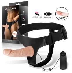 Harness Collection Latetobed Eleto Detachable Strap-On with Hollow Dildo, Vibration and Remote Control