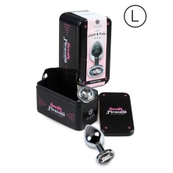 Secret Play Анальная пробка размера L, прозрачная