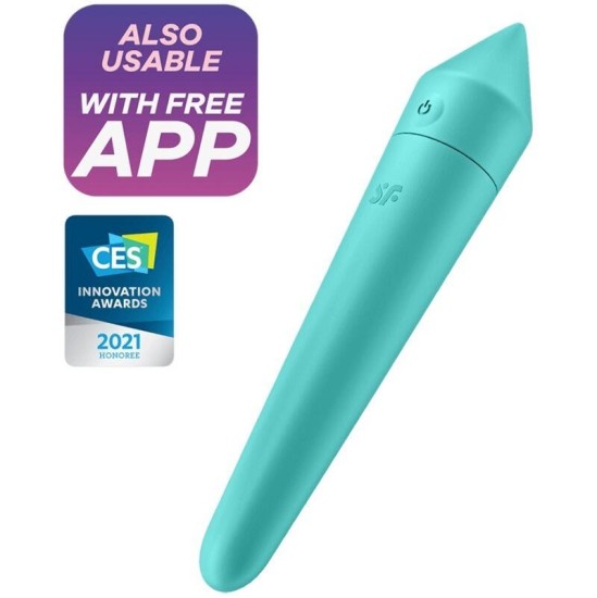 Satisfyer Ultra Power Bullet 8 vibrējoša lode ar APP Turquoise