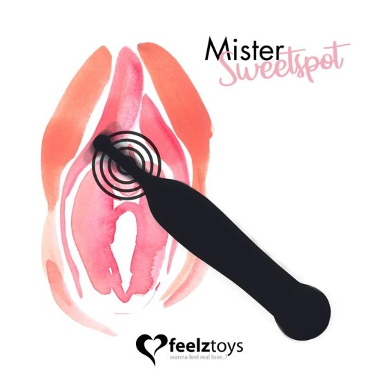 Feelztoys Клиторальный вибратор Mister Sweetspot, черный